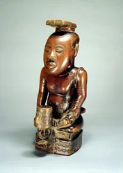 Portrait Ndop du roi Mishe miShyaan maMbul Kuba (Bushoong), Zaïre